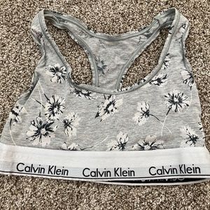 Calvin Klein modern unlined cotton sports bralette size XS